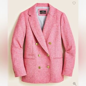 Bristol blazer in pink herringbone wool